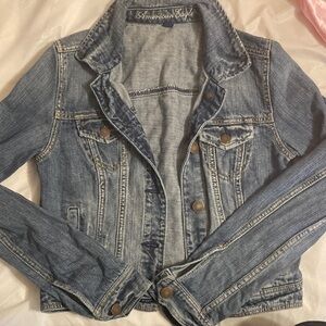 American Eagle Outfitters Light Blue Jean Jacket